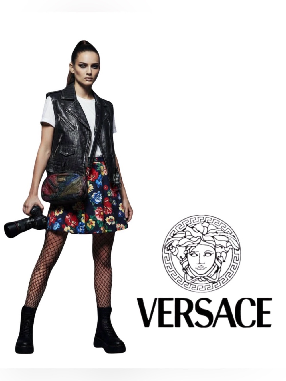 Vintage Gianni Versace Arcad Patchwork Camera Bag OR Crossbody - Picture 1 of 8